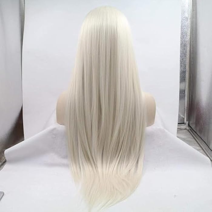 DILLARDS Women's Straight Hair Front Lace Wig Deep Part Invisible Wig Blonde Color - Image 1